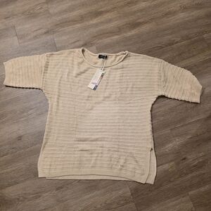 Men's Crewneck Sweater in Beige